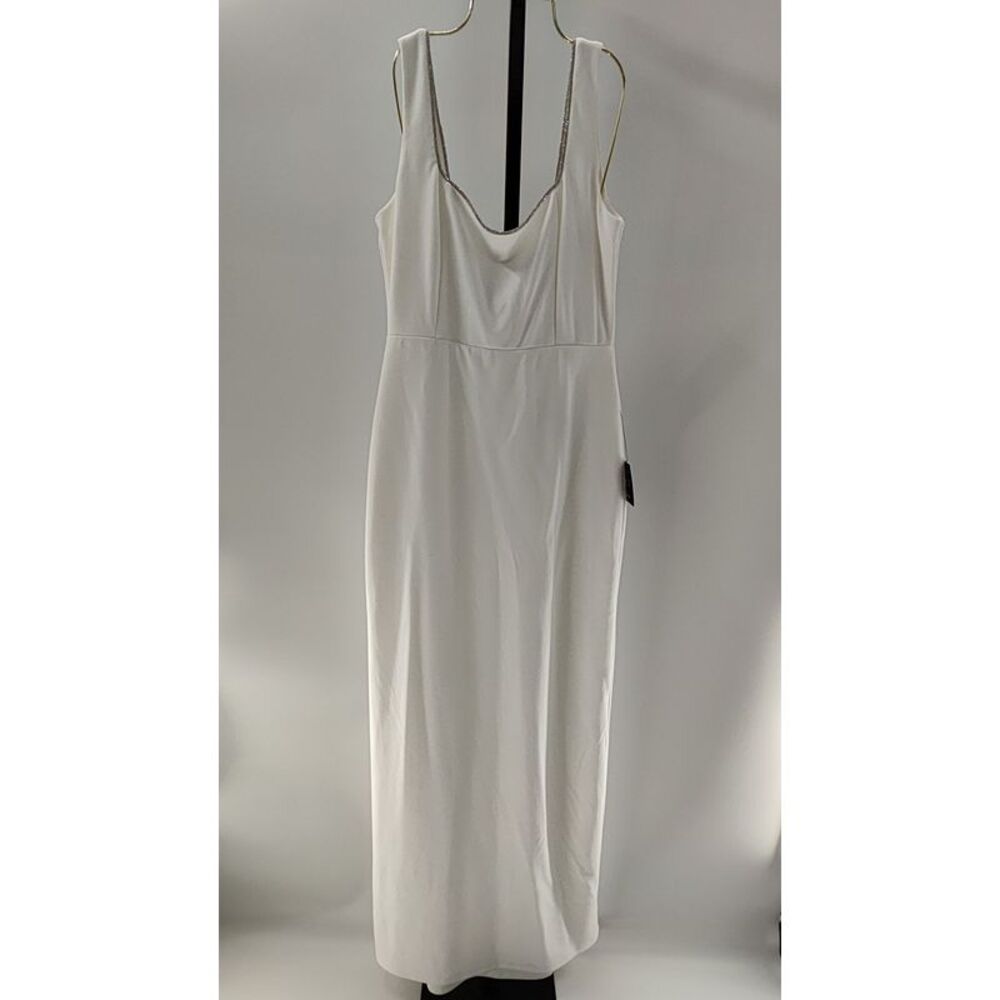 Lulu's White Maxi Slip Dress with Delicate Straps